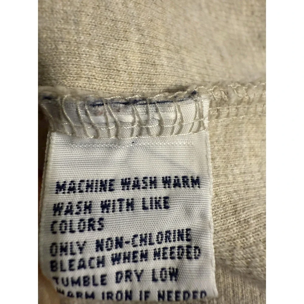 Polo Ralph Lauren Sweater Men's 2XL Cream 1/4 Zip Pullover Mock Neck Brown Pony